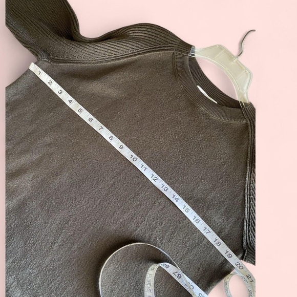 Vince Knit Sweater Pants set Sz Small Green Wide Leg Cropped Outfit - Picture 11 of 14